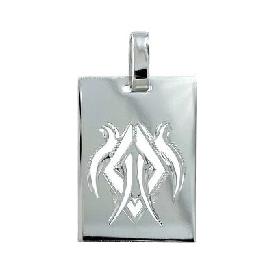 Infinitysilver Stříbrný přívěsek destička s ornamentem 441257