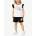 Chicco Girls Shorts And Tank Top Set White/Black