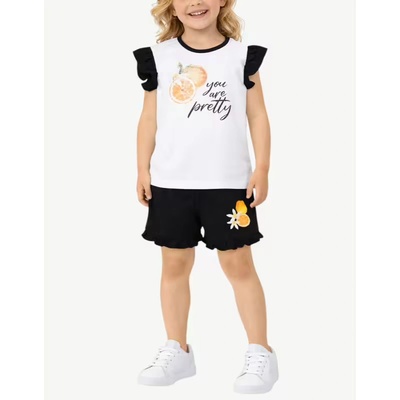 Chicco Girls Shorts And Tank Top Set White/Black