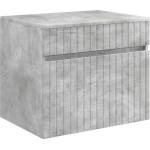 vidaXL Стенно Баня Кабинет Бетонно сиво 59 x 44, 5 x 50 см (890635)