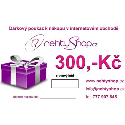 NEHTYSHOP Dárkový poukaz 300,-Kč