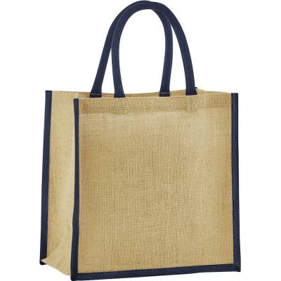 Westford Mill Taška Mini W477, nákupní, jutová, COT-500477ag299 Natural/oranžová