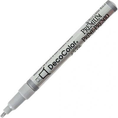 Marvy Uchida Lakový popisovač Marvy DecoColor Premium 3 mm, stříbrná