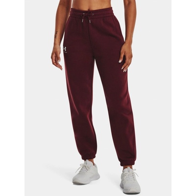 Under Armour dámské kalhoty essential fleece joggers červená