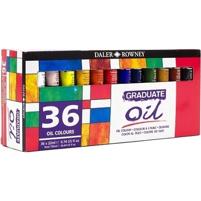 D&R Graduate sada olejových farieb 36x22 ml
