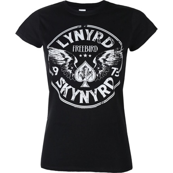 HYBRIS Дамска тениска Lynyrd Skynyrd - 1973 Circle Patch - Black - HYBRIS - PA-5-LYSKY006-41299-BK