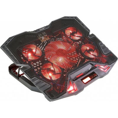 Chladící podložka pod notebook EVOLVEO Ania 5R, chladicí podstavec pro notebook, červené podsvícení (ANIA5R)