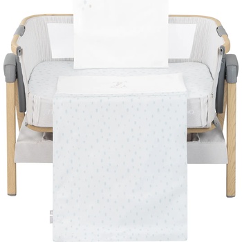 KikkaBoo Бебешки спален комплект за мини-кошара 5ч Little Fox (41101050057)