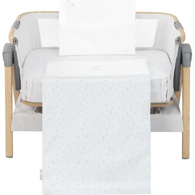 KikkaBoo Бебешки спален комплект за мини-кошара 5ч Little Fox (41101050057)