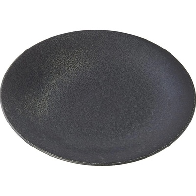 MIJ Jedálenský tanier BB BLACK 28 cm čierny keramika