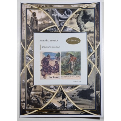 Zdeněk Burian Portfolio 4 : Robinson Crusoe (formát A3)