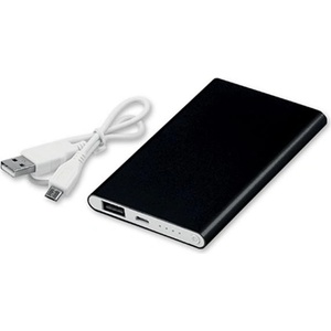 Excursion Мобилна Батерия Flatfour, 4000 mAh, черна
