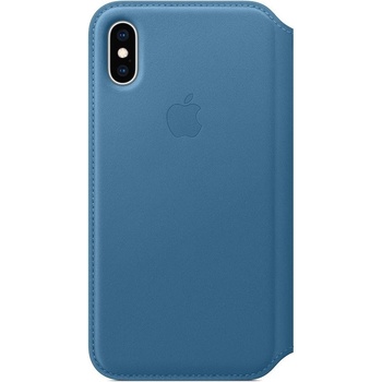 Apple iPhone XS Max Leather Folio Cape Cod Blue MRX52ZM/A