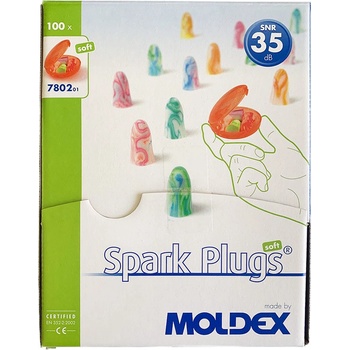 Moldex 780201 Spark Plugs štuple do uší 35 dB pre jedno použitie 200 pár
