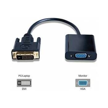 MicroConnect Adapter DVI-D to VGA adapter DVI 24+1 - HD15 M-F IC chipset: ITE6693, Black
