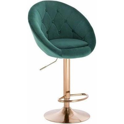 LuxuryForm Design Vera Velur na zlatom tanieri zelená
