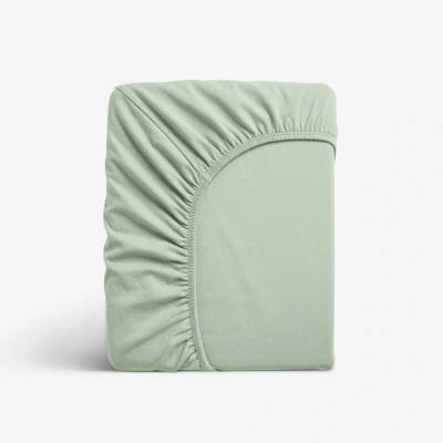 Goldea jersey elastická plachta šalviová 90x200