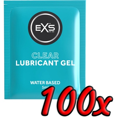 EXS Condoms Clear Lube Sachets 5ml 100 pack