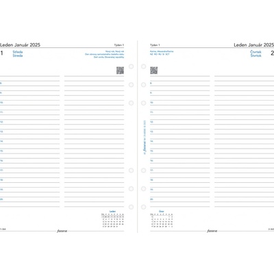 Filofax A5 Denní 2025