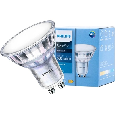 Philips LED žiarovka GU10 4,9W = 50W 550lm 4000K Neutrálna 120°