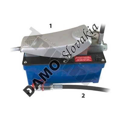 TRIUMF Pneumaticko hydraulická pumpa s manometrom