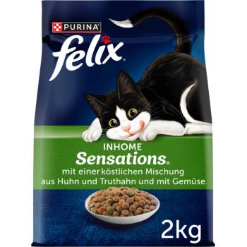 Felix Inhome Sensations s kuřecím masem a zeleninou 4 x 2 kg