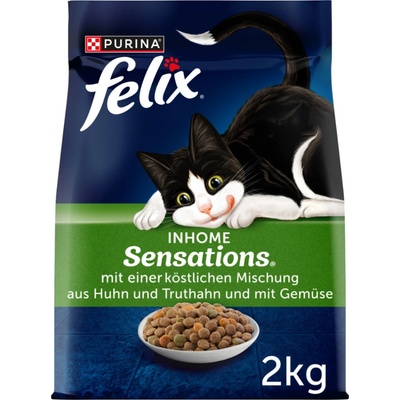 Felix Inhome Sensations s kuřecím masem a zeleninou 2 kg