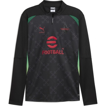 Image 1 of PUMA AC Milan x Off-White Pre Match Drill Top Adults - Black/Red