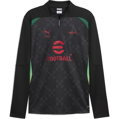 PUMA AC Milan x Off-White Pre Match Drill Top Adults - Black/Red