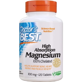 Image 1 of Doctor's Best BEST High Absorption 100% Chelated Magnesium [120 Таблетки]