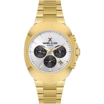 Daniel Klein DK. 1.14211-5 - Мъжки часовник, Exclusive, Кварцов, 39mm, 5 ATM, Сив