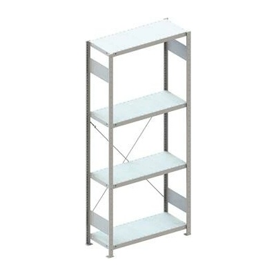 META zásuvný základní regál 2000 x 750 x 400 mm 4 police 100 kg