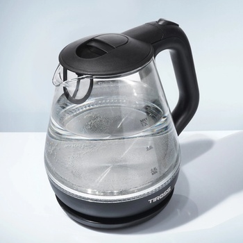 TIROSS Електрическа кана Tiross TS-2708 със стъклен каничка 1, 2 л, 1630 W, синя (TS-2708)