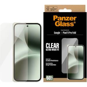 Panzer Външен стъклен протектор PanzerGlass за Google Pixel 11 Pro Fold (cover екран), Ultra-Wide Fit
