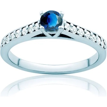 Image 1 of SAVICKI Пръстен Heart of the Ocean: бяло злато, син сапфир