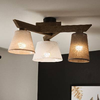 Brilagi - LED плафониера ANTHONY 3xE14/40W/230V дъб орех (BG1459)