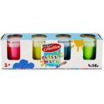 Mega Creative Plastic mass 4 colors glitter tube