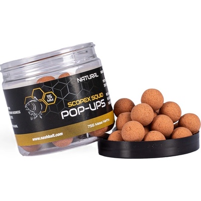Kevin Nash Plávajúce Boilies Pop Ups Scopex Squid Natural 75g 20mm