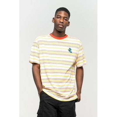 Santa Cruz Mini Hand Stripe T-Shirt White