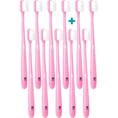 Nanosmile Ultrajemný zubní kartáček Pink 11 ks