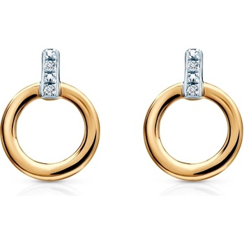 SAVICKI Кръгли обеци: злато. диаманти