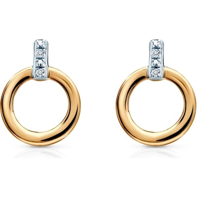 SAVICKI Кръгли обеци: злато. диаманти
