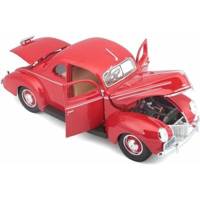 Maisto Ford Deluxe Coupe 1939 červená R 1:18