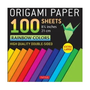Origami Paper 100 Sheets Rainbow Colors 8 1/4 (21 CM): High Quality Double-Sided Origami Sheets Printed with 12 Different Color Combinations (Instruct | TUTTLE STUDIO (ISBN: 9780804855761)