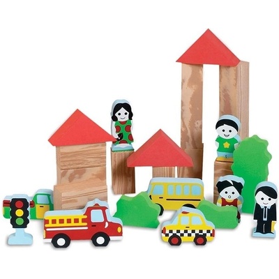 EDUSHAPE měkké hrací kostky MĚSTO