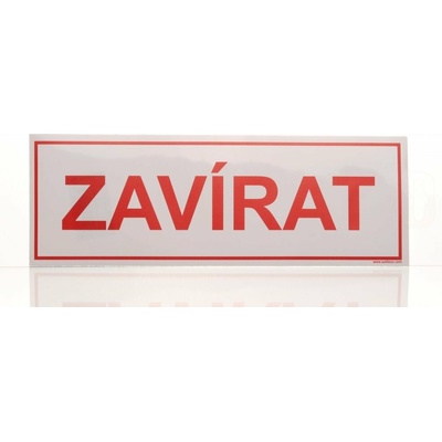 Traiva s.r.o Zavírat, samolepka 290 x 100 mm Varianty: Zavírat, samolepka 290 x 100 mm, Kód: 20165