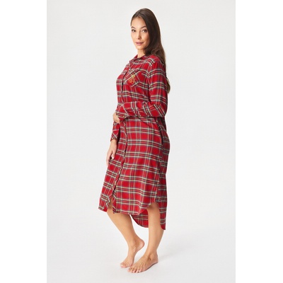 Ralph Lauren Нощница Ralph Lauren Brushed Twill дълга (ILN02457_kos)