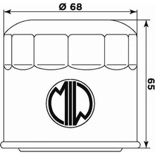 MIW Olejový filtr S3011