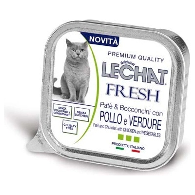 Monge Lechat Fresh Pate a kúsky kura & zelenina 100 g