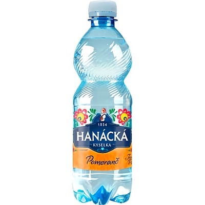 Hanácká kyselka minerální voda pomeranč 12 x 0,5 l